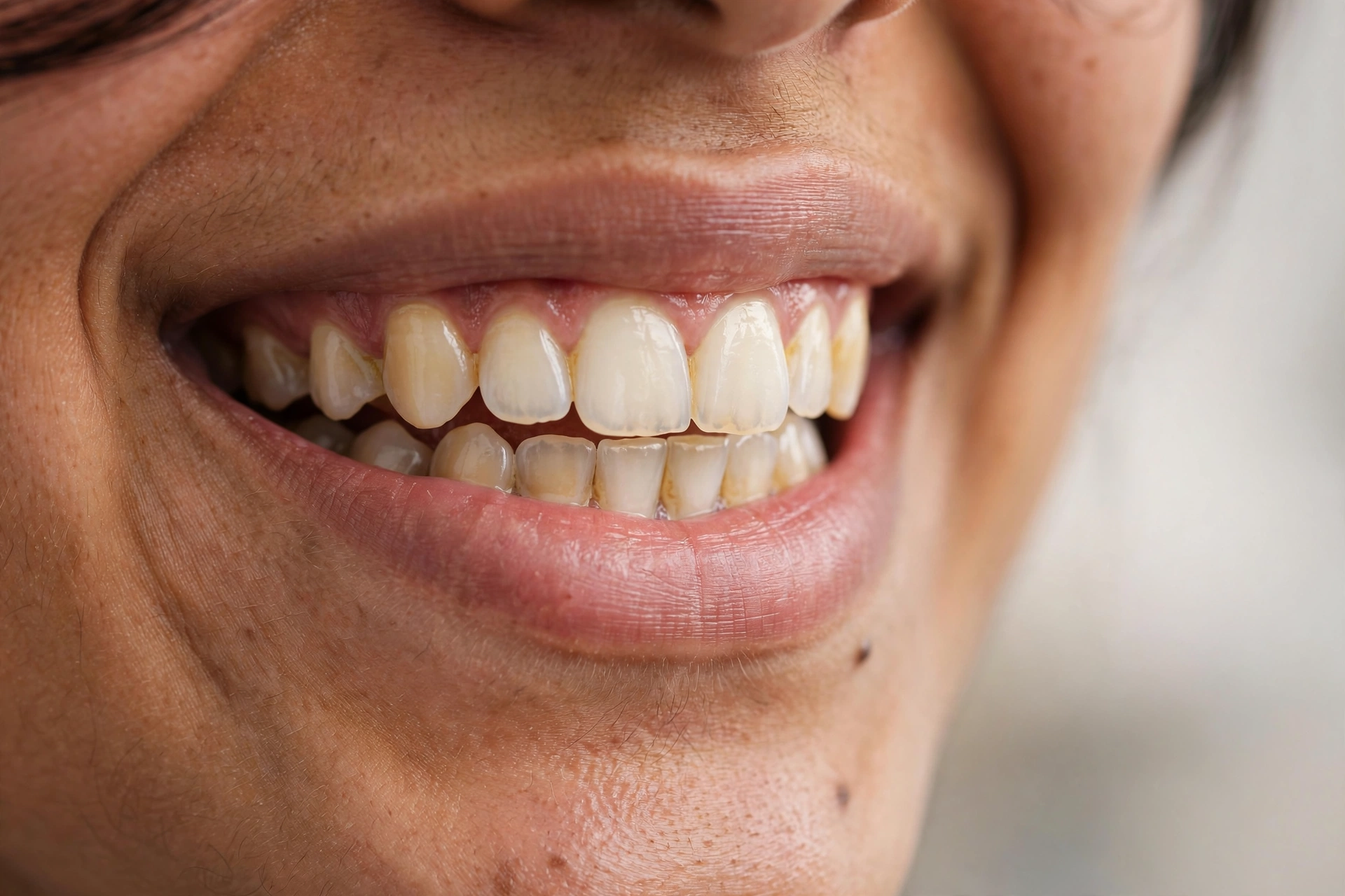 Before professional teeth cleaning